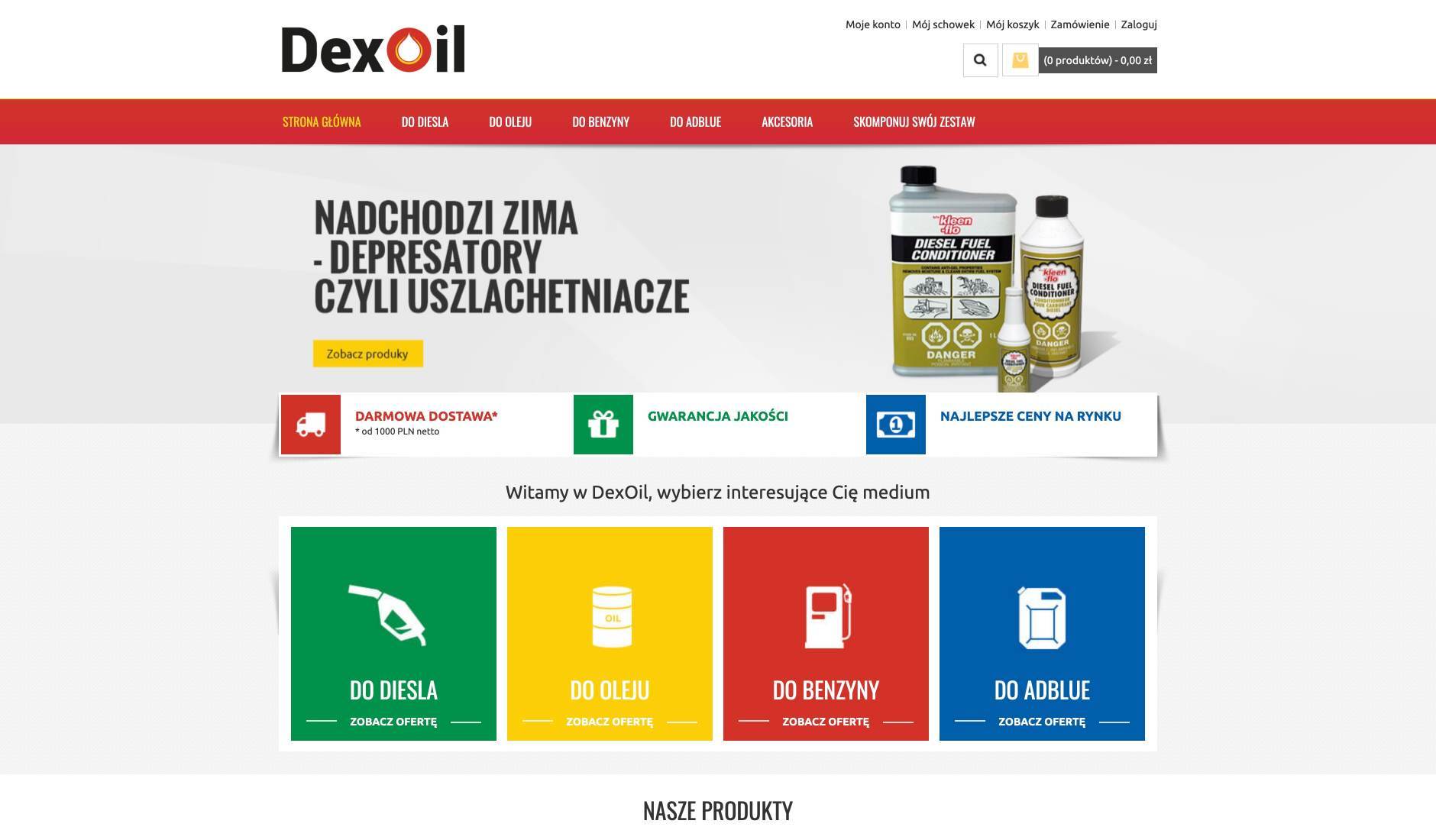 dexoil.pl- dystrybucja palwi